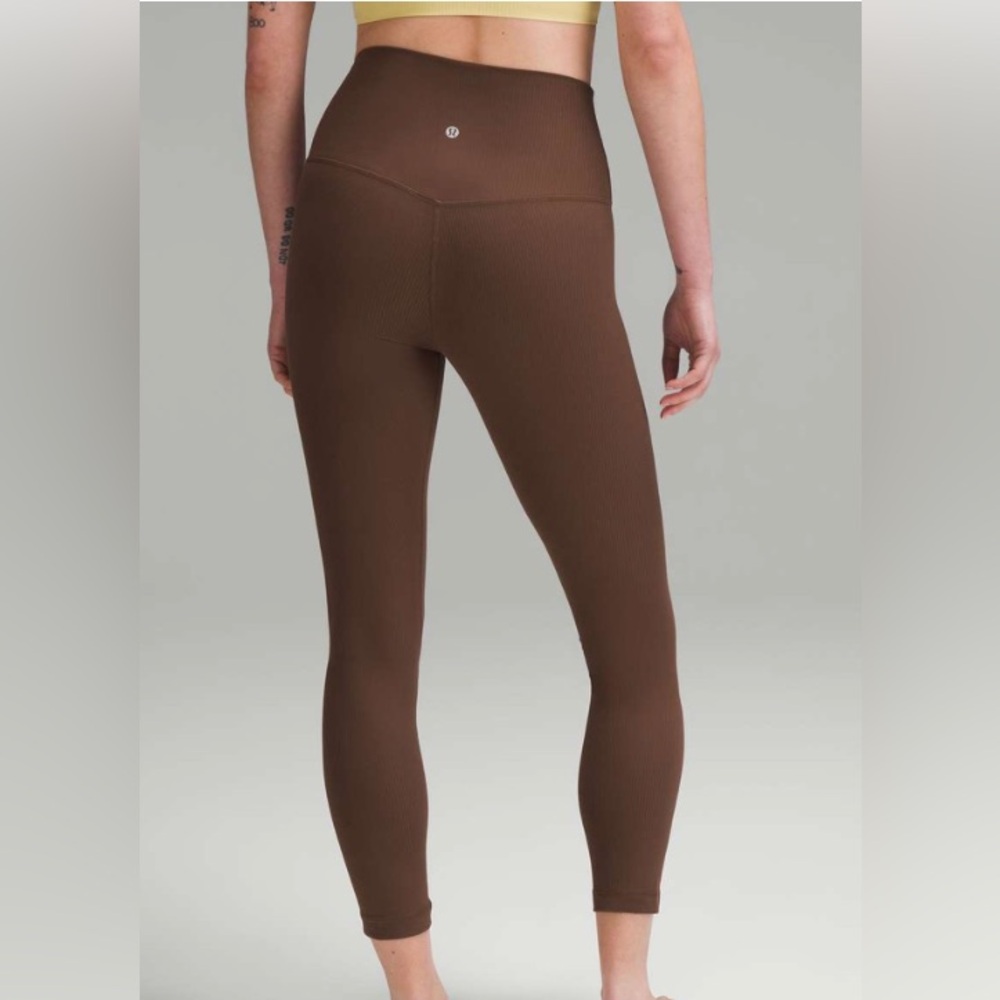 Lululemon align ribbed high rise pant 25”